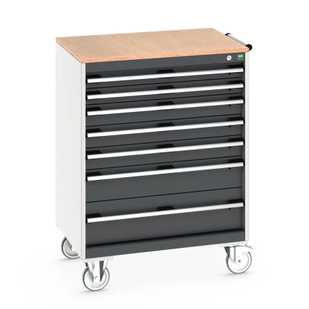 Caisson mobile CUBIO 6 ou 7 tiroirs - Hauteur 1085/1090 mm