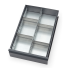 Division de tiroir gris anthracite