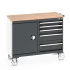 41006007 - Desserte de Maintenance CUBIO Mpx - Compartiment a Porte + 5 Tiroirs - LxPxH: 1050x525x890mm - Gris Anthracite RAL 7016 41006007 - Desserte de Maintenance CUBIO Mpx - Compartiment a Porte + 5 Tiroirs - LxPxH: 1050x525x890mm - Gris Anthracite RAL 7016