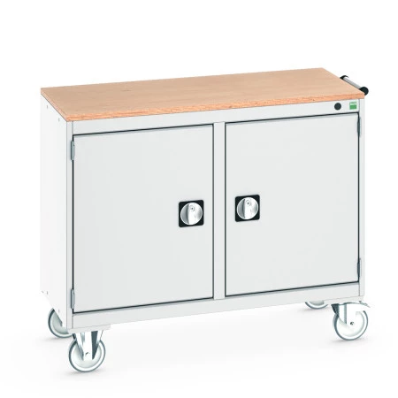 41006001 - Desserte de Maintenance CUBIO Mpx - 2 Compartiments a Porte - LxPxH: 1050x525x890mm - Gris Clair RAL 7035 41006001 - Desserte de Maintenance CUBIO Mpx - 2 Compartiments a Porte - LxPxH: 1050x525x890mm - Gris Clair RAL 7035