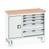 41006013 - Desserte de Maintenance CUBIO Mpx - Compartiment a Porte + 5 Tiroirs - LxPxH: 1050x525x890mm - Gris Clair RAL 7035 41006013 - Desserte de Maintenance CUBIO Mpx - Compartiment a Porte + 5 Tiroirs - LxPxH: 1050x525x890mm - Gris Clair RAL 7035