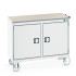 41006002 - Desserte de Maintenance CUBIO Lino - 2 Compartiments a Porte - LxPxH: 1050x525x890mm - Gris Clair RAL 7035 41006002 - Desserte de Maintenance CUBIO Lino - 2 Compartiments a Porte - LxPxH: 1050x525x890mm - Gris Clair RAL 7035