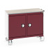 41006002 - Desserte de Maintenance CUBIO Lino - 2 Compartiments a Porte - LxPxH: 1050x525x890mm - Rouge Pourpre RAL 3004 41006002 - Desserte de Maintenance CUBIO Lino - 2 Compartiments a Porte - LxPxH: 1050x525x890mm - Rouge Pourpre RAL 3004