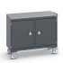 41006002 - Desserte de Maintenance CUBIO Lino - 2 Compartiments a Porte - LxPxH: 1050x525x890mm - Full Gris Anthracite RAL 7016 41006002 - Desserte de Maintenance CUBIO Lino - 2 Compartiments a Porte - LxPxH: 1050x525x890mm - Full Gris Anthracite RAL 7016