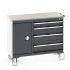 41006011 - Desserte de Maintenance CUBIO Lino - Compartiment a Porte + 4 Tiroirs - LxPxH: 1050x525x890mm - Gris Anthracite RAL 7016 41006011 - Desserte de Maintenance CUBIO Lino - Compartiment a Porte + 4 Tiroirs - LxPxH: 1050x525x890mm - Gris Anthracite RAL 7016