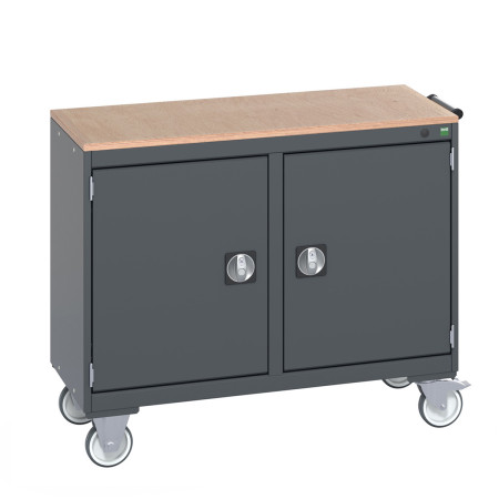 41006001 - Desserte de Maintenance CUBIO Mpx - 2 Compartiments a Porte - LxPxH: 1050x525x890mm - Full Gris Anthracite RAL 7016 41006001 - Desserte de Maintenance CUBIO Mpx - 2 Compartiments a Porte - LxPxH: 1050x525x890mm - Full Gris Anthracite RAL 7016