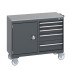 41006008 - Desserte de Maintenance CUBIO Lino - Compartiment a Porte + 5 Tiroirs - LxPxH: 1050x525x890mm - Full Gris Anthracite RAL 7016 41006008 - Desserte de Maintenance CUBIO Lino - Compartiment a Porte + 5 Tiroirs - LxPxH: 1050x525x890mm - Full Gris Anthracite RAL 7016