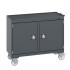 41006003 - Desserte de Maintenance CUBIO 4 Rebords - 2 Compartiments a Porte - LxPxH: 1050x525x885mm - Full Gris Anthracite RAL 7016 41006003 - Desserte de Maintenance CUBIO 4 Rebords - 2 Compartiments a Porte - LxPxH: 1050x525x885mm - Full Gris Anthracite RAL 7016