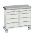 16927100 - VERSO Desserte Maintenance - Avec 10 tiroirs et dessus lino - LxPxH: 1050x600x980mm - Gris Clair RAL 7035 16927100 - VERSO Desserte Maintenance - Avec 10 tiroirs et dessus lino - LxPxH: 1050x600x980mm - Gris Clair RAL 7035