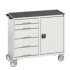 16927122 - VERSO Desserte Maintenance - 5 tiroirs, porte et dessus 3 rebords - LxPxH: 1050x600x965mm - Gris Clair RAL 7035 16927122 - VERSO Desserte Maintenance - 5 tiroirs, porte et dessus 3 rebords - LxPxH: 1050x600x965mm - Gris Clair RAL 7035
