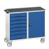 16927128 - VERSO Desserte Maintenance - 7 tiroirs, porte et dessus 3 rebords - LxPxH: 1050x600x965mm - Bleu Gentiane RAL 5010 16927128 - VERSO Desserte Maintenance - 7 tiroirs, porte et dessus 3 rebords - LxPxH: 1050x600x965mm - Bleu Gentiane RAL 5010