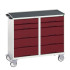 16927102 - VERSO Desserte Maintenance - Avec 10 tiroirs et dessus 3 rebords - LxPxH: 1050x600x965mm - Rouge Pourpre RAL 3004 16927102 - VERSO Desserte Maintenance - Avec 10 tiroirs et dessus 3 rebords - LxPxH: 1050x600x965mm - Rouge Pourpre RAL 3004
