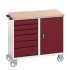 16927124 - VERSO Desserte Maintenance - Avec 6 tiroirs, porte et dessus mpx - LxPxH: 1050x600x980mm - Rouge Pourpre RAL 3004 16927124 - VERSO Desserte Maintenance - Avec 6 tiroirs, porte et dessus mpx - LxPxH: 1050x600x980mm - Rouge Pourpre RAL 3004