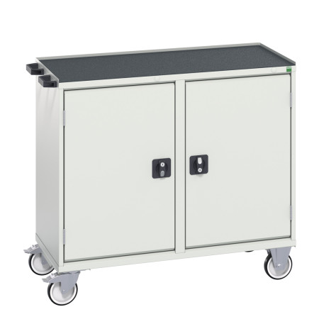 16927142 - VERSO Desserte Maintenance - Avec double porte et dessus 3 rebords - LxPxH: 1050x600x965mm - Gris Clair RAL 7035 16927142 - VERSO Desserte Maintenance - Avec double porte et dessus 3 rebords - LxPxH: 1050x600x965mm - Gris Clair RAL 7035