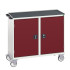 16927142 - VERSO Desserte Maintenance - Avec double porte et dessus 3 rebords - LxPxH: 1050x600x965mm - Rouge Pourpre RAL 3004 16927142 - VERSO Desserte Maintenance - Avec double porte et dessus 3 rebords - LxPxH: 1050x600x965mm - Rouge Pourpre RAL 3004