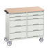 16927101 - VERSO Desserte Maintenance - Avec 10 tiroirs et dessus mpx - LxPxH: 1050x600x980mm - Gris Clair RAL 7035 16927101 - VERSO Desserte Maintenance - Avec 10 tiroirs et dessus mpx - LxPxH: 1050x600x980mm - Gris Clair RAL 7035