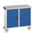 16927140 - VERSO Desserte Maintenance - Avec double porte et dessus lino - LxPxH: 1050x600x980mm - Bleu Gentiane RAL 5010 16927140 - VERSO Desserte Maintenance - Avec double porte et dessus lino - LxPxH: 1050x600x980mm - Bleu Gentiane RAL 5010