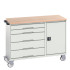 16927151 - VERSO Desserte Maintenance - 5 tiroirs, porte et dessus mpx - LxPxH: 1300x600x980mm - Gris Clair RAL 7035 16927151 - VERSO Desserte Maintenance - 5 tiroirs, porte et dessus mpx - LxPxH: 1300x600x980mm - Gris Clair RAL 7035