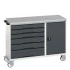 16927153 - VERSO Desserte Maintenance - 6 tiroirs, porte et dessus lino - LxPxH: 1300x600x980mm - Gris Anthracite RAL 7016 16927153 - VERSO Desserte Maintenance - 6 tiroirs, porte et dessus lino - LxPxH: 1300x600x980mm - Gris Anthracite RAL 7016