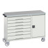 16927156 - VERSO Desserte Maintenance - 7 tiroirs, porte et dessus lino - LxPxH: 1300x600x980mm - Gris Clair RAL 7035 16927156 - VERSO Desserte Maintenance - 7 tiroirs, porte et dessus lino - LxPxH: 1300x600x980mm - Gris Clair RAL 7035