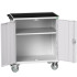 16927014 - Desserte Maintenance VERSO - Avec 1 Tablette, Portes et Dessus 3 rebords - LxPxH: 800x550x965mm - Gris Clair RAL 7035 16927014 - Desserte Maintenance VERSO - Avec 1 Tablette, Portes et Dessus 3 rebords - LxPxH: 800x550x965mm - Gris Clair RAL 7035