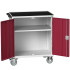 16927014 - Desserte Maintenance VERSO - Avec 1 Tablette, Portes et Dessus 3 rebords - LxPxH: 800x550x965mm - Rouge Pourpre RAL 3004 16927014 - Desserte Maintenance VERSO - Avec 1 Tablette, Portes et Dessus 3 rebords - LxPxH: 800x550x965mm - Rouge Pourpre RAL 3004