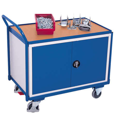 Servante établi double porte avec étagère Servante établi double porte avec étagère