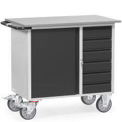 Servante établi moderne - 1 coffre et 6 tiroirs