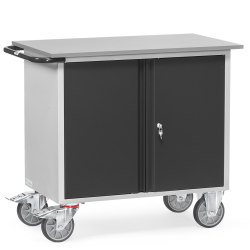 Servante établi moderne - double porte et étagères