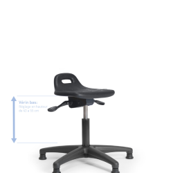 Tabouret à assise inclinable