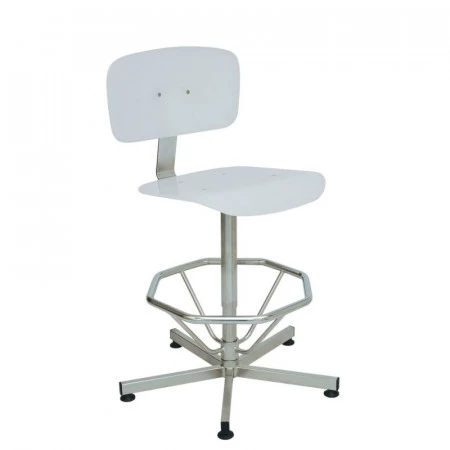 Siège en inox et V-korr repose-pieds Siège en inox et V-korr repose-pieds