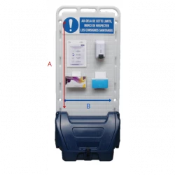 Panneau d'affichage de prévention mobile avec accessoires