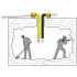 Travaux souterrains– l’air frais est insufflé, l’air utilisé est évacué et filtré. Travaux souterrains– l’air frais est insufflé, l’air utilisé est évacué et filtré.