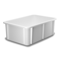 Bac plastique  alimentaire bord en U - 30 à 60 L