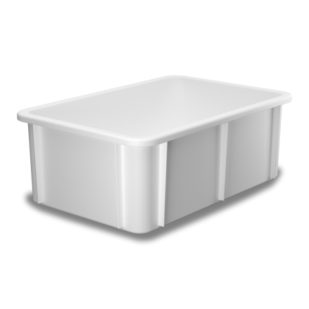 Bac plastique  alimentaire bord en U - 30 à 60 L