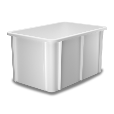 Bac plastique alimentaire bord en U - 30 à 60 L Bac plastique alimentaire bord en U - 30 à 60 L