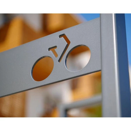 Appui vélos avec signalétique Appui vélos avec signalétique