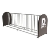 Support pour cycles grande capacité avec panneaux latéraux Support pour cycles grande capacité avec panneaux latéraux