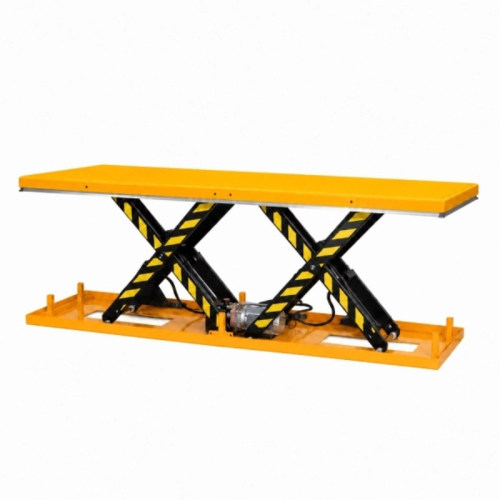 Table élévatrice électrique double ciseaux horizontaux