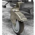 4 roues à freins Ø 125 mm avec bandage caoutchouc gris non tâchant 4 roues à freins Ø 125 mm avec bandage caoutchouc gris non tâchant