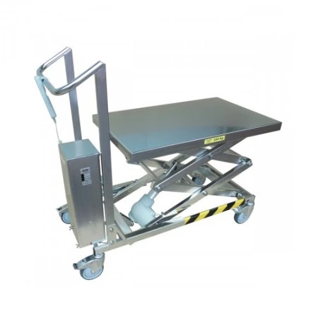 Table élévatrice électrique en inox charge 200 kg Table élévatrice électrique en inox charge 200 kg