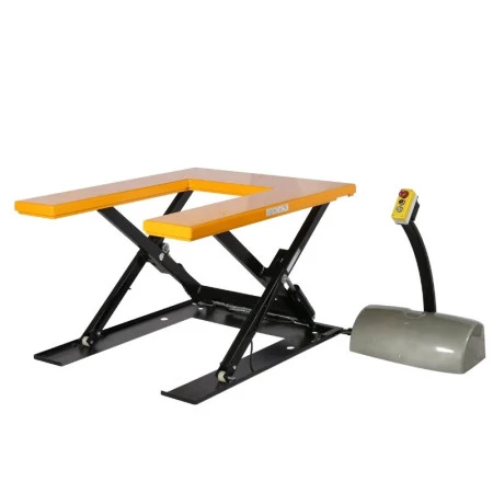 Table elevatrice electrique inclinable 800kg - Acces Industrie