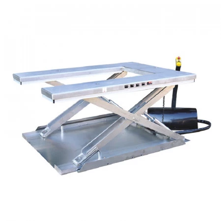 Table élévatrice électrique inox plateau en U Table élévatrice électrique inox plateau en U