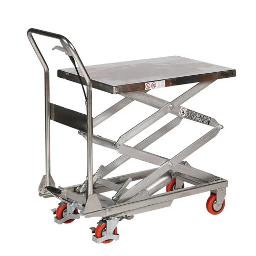 Table élévatrice manuelle inox - Capacité 100 kg
