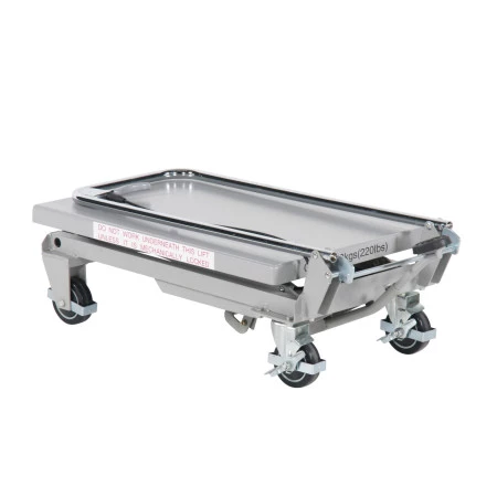 Table élévatrice pliéé Table élévatrice pliéé
