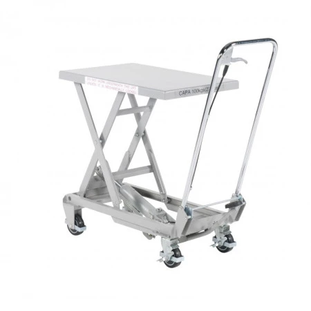 Table élévatrice manuelle en aluminium, Charge 100 kg