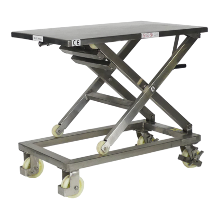 Table élévatrice manuelle inox 304 Table élévatrice manuelle inox 304