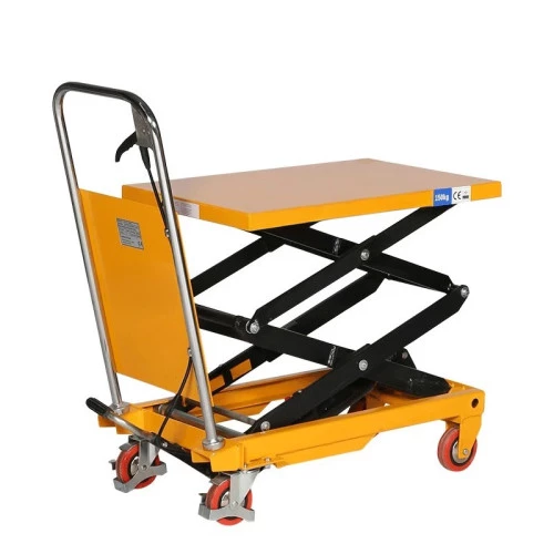 Table élévatrice manuelle double ciseaux – Capacité 150 kg