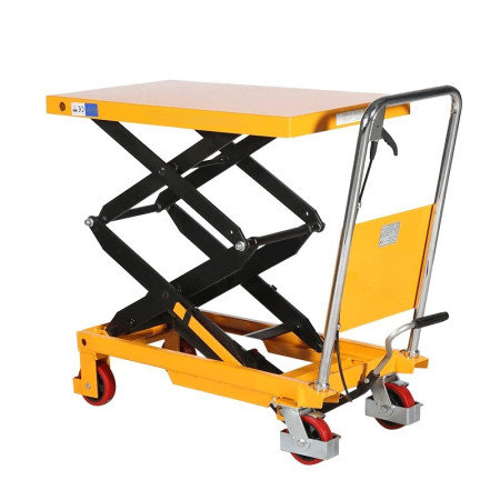 Table élévatrice manuelle - Double ciseaux charge 350 kg Table élévatrice manuelle - Double ciseaux charge 350 kg