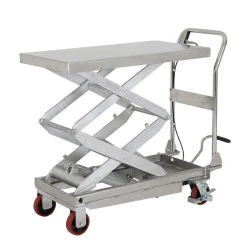 Table élévatrice manuelle inox - Capacité 350 kg